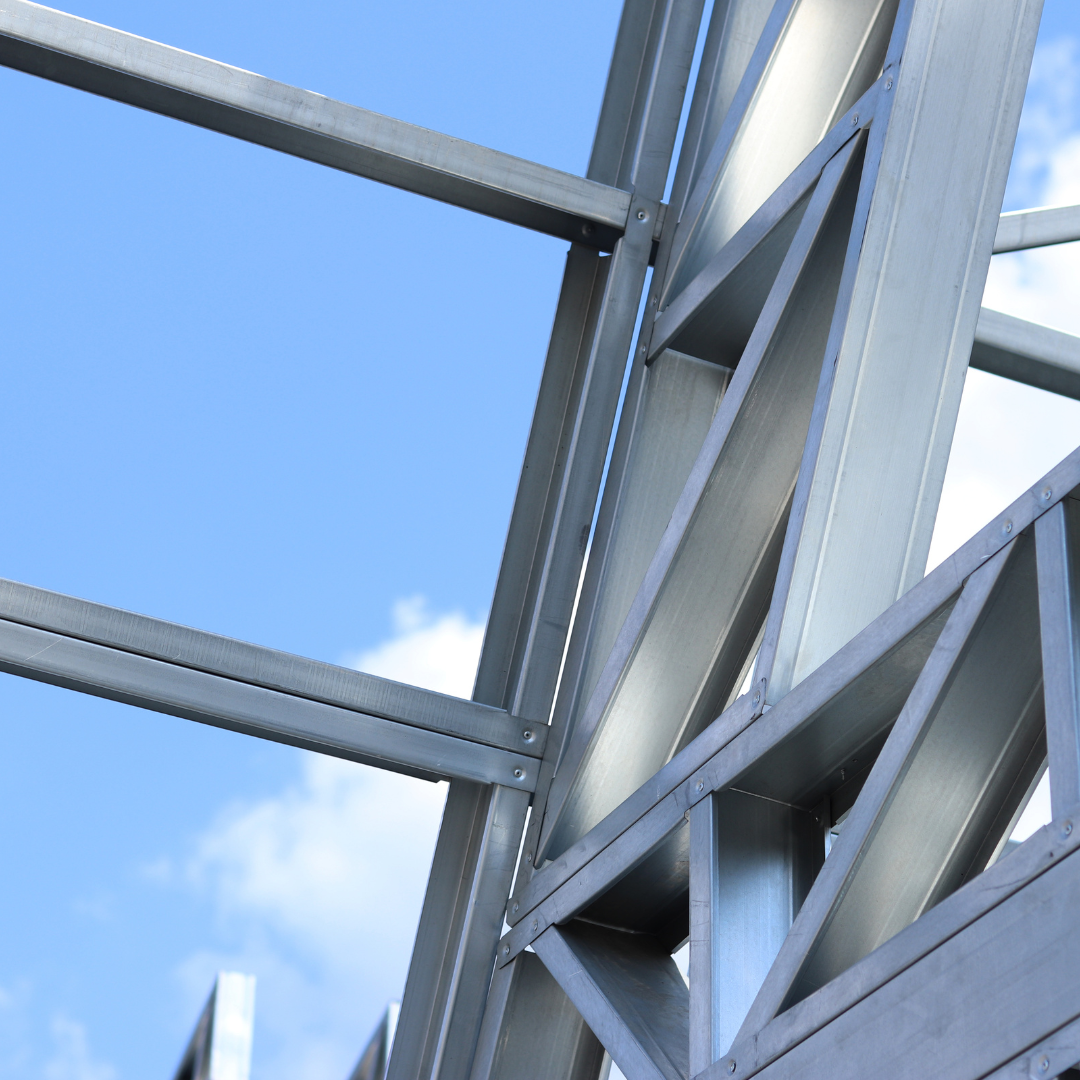 Commercial construction project completed by steel contractors Texas